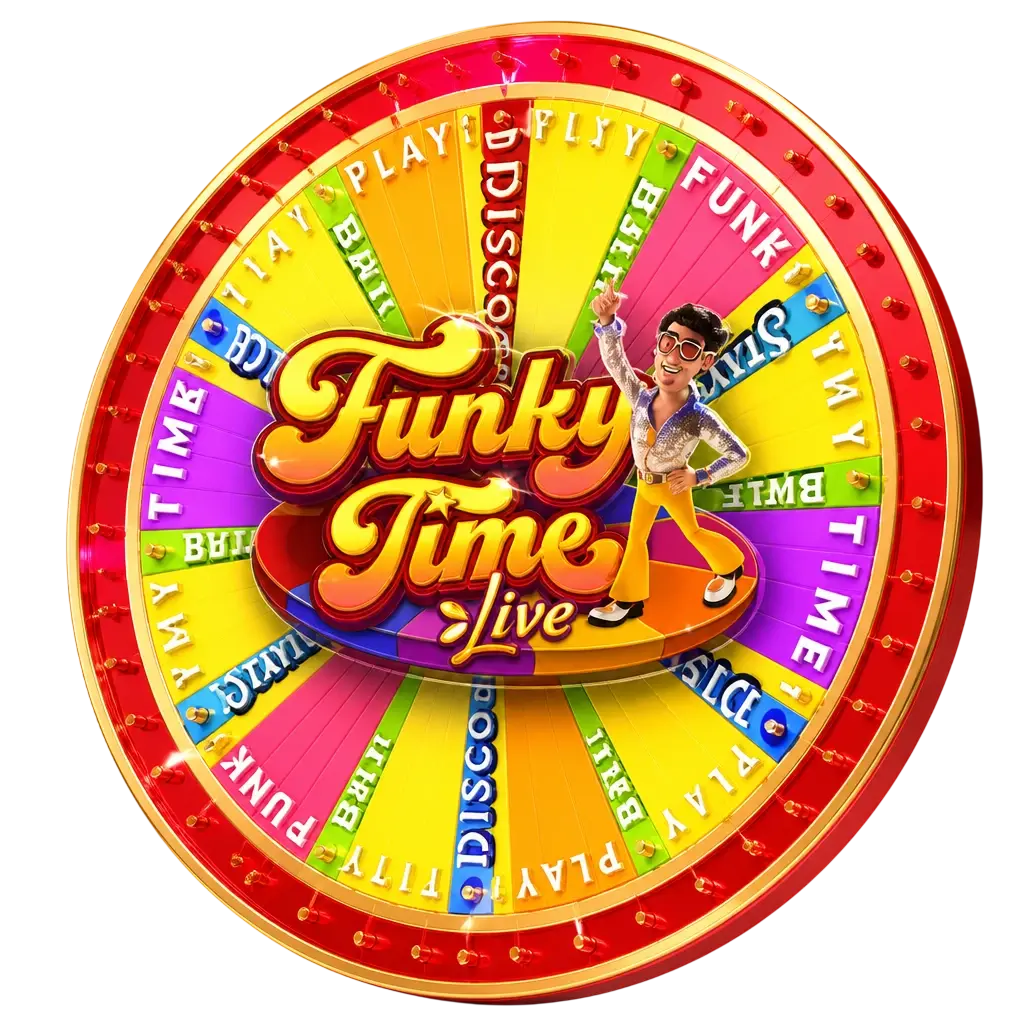 Funky Time live casino game wheel